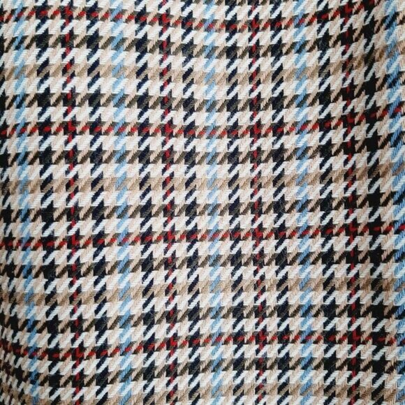 TALBOTS Classic Houndstooth Knee Length Pencil Skirt Sz 10 Flawed - Picture 6 of 13